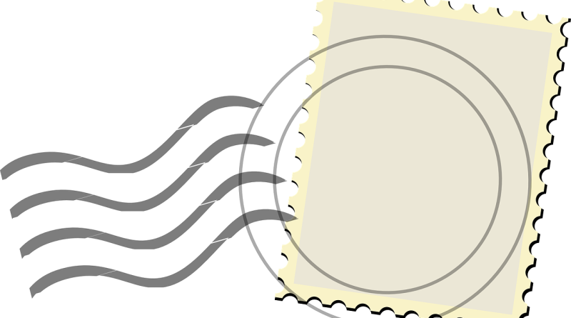 Briefmarke abgestempelt
