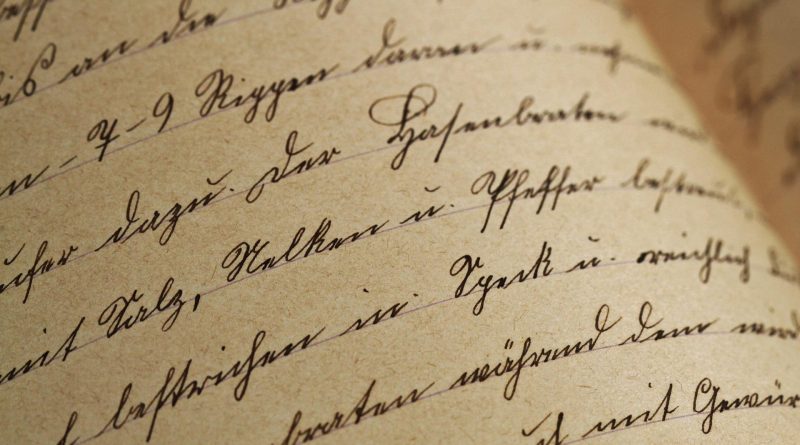 Bild einer Sütterlin Schrift