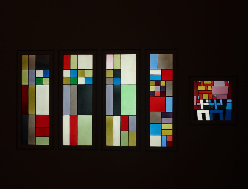 Composition géométrique verticale-horizontale (triptyque), 1926-27
