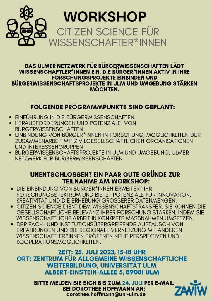 Flyer Workshop 25.7.