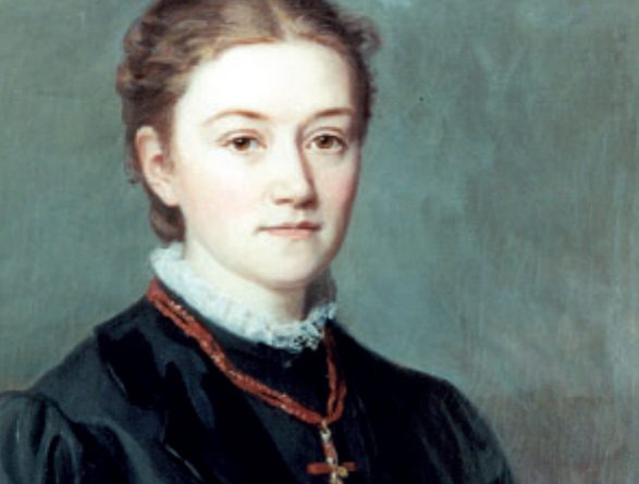 Agnes Pockels, Porträtgemälde gemalt von ihrer Tante Caroline Pockels, ca 1892