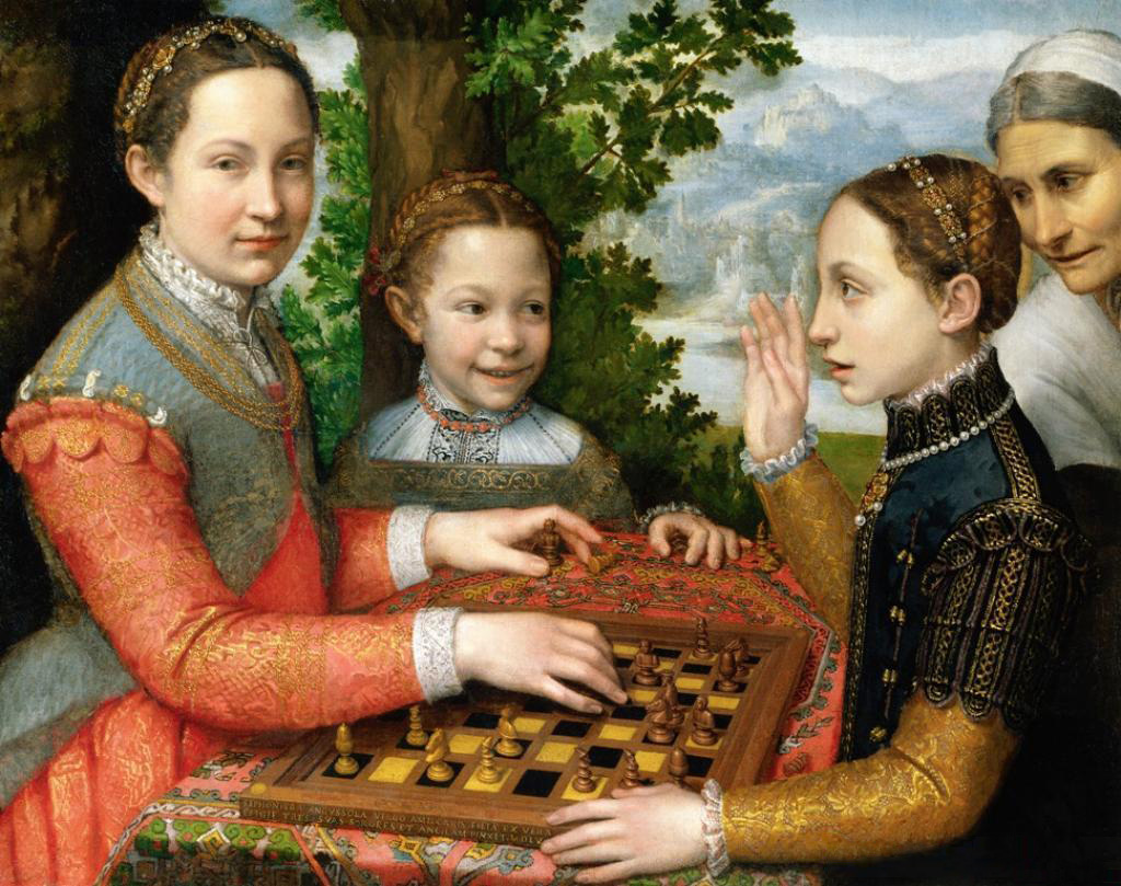 Sofonisba Anguissola: Drei Schwestern beim Schachspiel, um 1555
