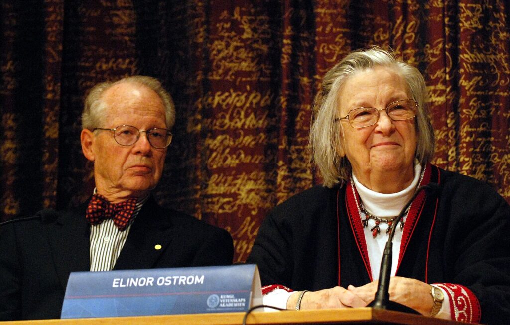 Elinor Ostrom. Pressekonferenz 2009