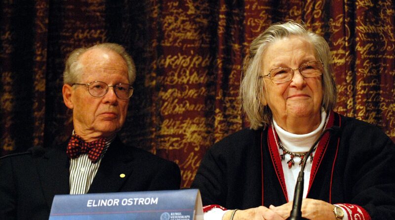 Elinor Ostrom. Pressekonferenz 2009